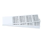 GRAFOPLAST - Targhetta in PVC non adesivo Bianco 35x9 mm confezione da 540 pezzi. Tessera adatta a tutti i tipi di siglatura a seconda del supporto scelto: tubetti fascettabili, binari, portatarghette e porta targhette per pulsanti.