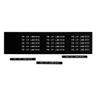 GRAFOPLAST - Targhetta in PVC non adesiva Nero 67x9 mm - 330 pezzi. Tessera adatta a tutti i tipi di siglatura a seconda del supporto scelto: tubetti fascettabili, binari, porta targhette e porta targhette per pulsanti.