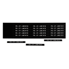 GRAFOPLAST - Targhetta in PVC non adesiva Nero 67x9 mm - 330 pezzi. Tessera adatta a tutti i tipi di siglatura a seconda del supporto scelto: tubetti fascettabili, binari, porta targhette e porta targhette per pulsanti.