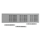 GRAFOPLAST - Targhetta in PVC non adesiva Metal 67x9 mm - 330 pezzi. Tessera adatta a tutti i tipi di siglatura a seconda del supporto scelto: tubetti fascettabili, binari, porta targhette eporta targhette per pulsanti.