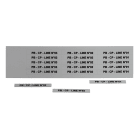 GRAFOPLAST - Targhetta in PVC non adesiva Metal 67x9 mm - 330 pezzi.  Tessera adatta a tutti i tipi di siglatura a seconda del supporto scelto: tubetti fascettabili, binari, porta targhette eporta targhette per pulsanti.