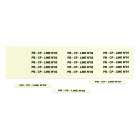 GRAFOPLAST - Targhetta in PVC non adesiva Fluorescente 67x9 mm - 330 pezzi.  Tessera adatta a tutti i tipi di siglatura a seconda del supporto scelto: tubetti fascettabili, binari, porta targhette e porta targhette per pulsanti.