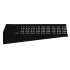 GRAFOPLAST - Targhetta in PVC non adesiva Nero 20x9,3 mm - 900 pezzi. Tessera adatta a tutti i tipi di siglatura a seconda del supporto scelto: tubetti fascettabili, binari, porta targhette eporta targhette per pulsanti.