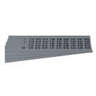 GRAFOPLAST - Targhetta in PVC non adesiva Metal 20x9,3 mm - 900 pezzi. Tessera adatta a tutti i tipi di siglatura a seconda del supporto scelto: tubetti fascettabili, binari, porta targhetteeporta targhette per pulsanti.