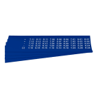 GRAFOPLAST - Targhetta in PVC non adesiva Blu 20x9,3 mm - 900 pezzi. Tessera adatta a tutti i tipi di siglatura a seconda del supporto scelto: tubetti fascettabili, binari, porta targhette eporta targhette per pulsanti.