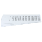 GRAFOPLAST - Targhetta in PVC non adesivo Bianco 20x9,3 mm confezione da 900 pezzi