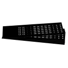 GRAFOPLAST - Targhetta in PVC Nero 15x10 mm - confezione da 1080 pezzi. Tessera adatta a tutti i tipi di siglatura a seconda del supporto scelto: tubetti fascettabili, binari, porta targhetteeporta targhette per pulsanti.