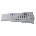 GRAFOPLAST - Targhetta in PVC Metal 15x10 mm - confezione da 1080 pezzi. Tessera adatta a tutti i tipi di siglatura a seconda del supporto scelto: tubetti fascettabili, binari, porta targhettee porta targhette per pulsanti.