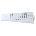 GRAFOPLAST - Targhetta in PVC Bianco 15x10 mm - confezione da 1080 pezzi. Tessera adatta a tutti i tipi di siglatura a seconda del supporto scelto: tubetti fascettabili, binari, porta targhettee porta targhette per pulsanti.