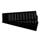 GRAFOPLAST - Targhetta in PVC Nero 20x10 mm - 900 pezzi. Tessera adatta a tutti i tipi di siglatura a seconda del supporto scelto: tubetti fascettabili, binari, porta targhette e porta targhette per pulsanti.