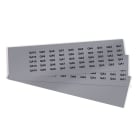 GRAFOPLAST - Targhetta in PVC Metal 20x10 mm - 900 pezzi. Tessera adatta a tutti i tipi di siglatura a seconda del supporto scelto: tubetti fascettabili, binari, porta targhette e porta targhette per pulsanti.
