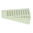 GRAFOPLAST - Targhetta in PVC Fluorescente 20x10 mm - 900 pezzi. Tessera adatta a tutti i tipi di siglatura a seconda del supporto scelto: tubetti fascettabili, binari, porta targhette e portatarghette per pulsanti.