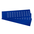 GRAFOPLAST - Targhetta in PVC Blu 20x10 mm - 900 pezzi. Tessera adatta a tutti i tipi di siglatura a seconda del supporto scelto: tubetti fascettabili, binari, porta targhette e porta targhetteper pulsanti.
