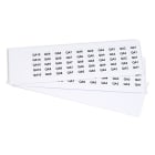 GRAFOPLAST - Targhetta in PVC Bianco 20x10 mm - 900 pezzi. Tessera adatta a tutti i tipi di siglatura a seconda del supporto scelto: tubetti fascettabili, binari, porta targhette e porta targhette per pulsanti.