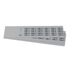 GRAFOPLAST - Targhetta in PVC Metal 27x10 mm - 630 pezzi. Tessera adatta a tutti i tipi di siglatura a seconda del supporto scelto: tubetti fascettabili, binari, porta targhette e porta targhette per pulsanti.
