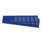GRAFOPLAST - Targhetta in PVC Blu 27x10 mm - 630 pezzi. Tessera adatta a tutti i tipi di siglatura a seconda del supporto scelto: tubetti fascettabili, binari, porta targhette e porta targhetteper pulsanti.