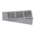 GRAFOPLAST - Targhetta in PVC Metal 67x10 mm - 270 pezzi. Tessera adatta a tutti i tipi di siglatura a seconda del supporto scelto: tubetti fascettabili, binari, porta targhette e porta targhette per pulsanti.