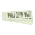 GRAFOPLAST - Targhetta in PVC Fluorescente 67x10 mm - 270 pezzi. Tessera adatta a tutti i tipi di siglatura a seconda del supporto scelto: tubetti fascettabili, binari, porta targhette e portatarghette per pulsanti.