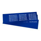 GRAFOPLAST - Targhetta in PVC Blu 67x10 mm - 270 pezzi.  Tessera adatta a tutti i tipi di siglatura a seconda del supporto scelto: tubetti fascettabili, binari, porta targhette e porta targhetteper pulsanti.