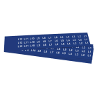 GRAFOPLAST - Targhetta in PVC non adesiva Blu 17x15 mm - 396 pezzi. Tessera adatta a tutti i tipi di siglatura a seconda del supporto scelto: tubetti fascettabili, binari, porta targhette eporta targhette per pulsanti.