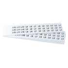 GRAFOPLAST - Targhetta in PVC non adesivo Bianco 17x15 mm confezione da 396 pezzi. Tessera adatta a tutti i tipi di siglatura a seconda del supporto scelto: tubetti fascettabili, binari, portatarghette e porta targhette per pulsanti.