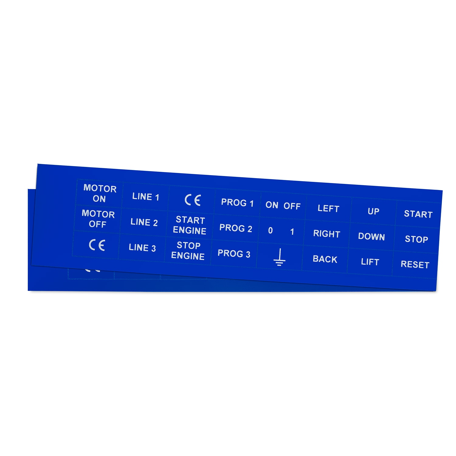 GRAFOPLAST - Targhetta in PVC non adesiva Blu 27x15 mm - 264 pezzi