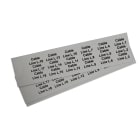 GRAFOPLAST - Targhetta in PVC non adesiva Metal 35x15mm - 198 pezzi.  Tessera adatta a tutti i tipi di siglatura a seconda del supporto scelto: tubetti fascettabili, binari, porta targhette eporta targhette per pulsanti.