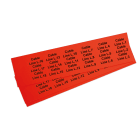 GRAFOPLAST - Targhetta in PVC non adesiva Arancione 35x15mm - 198 pezzi. Tessera adatta a tutti i tipi di siglatura a seconda del supporto scelto: tubetti fascettabili, binari, porta targhettee porta targhette per pulsanti.