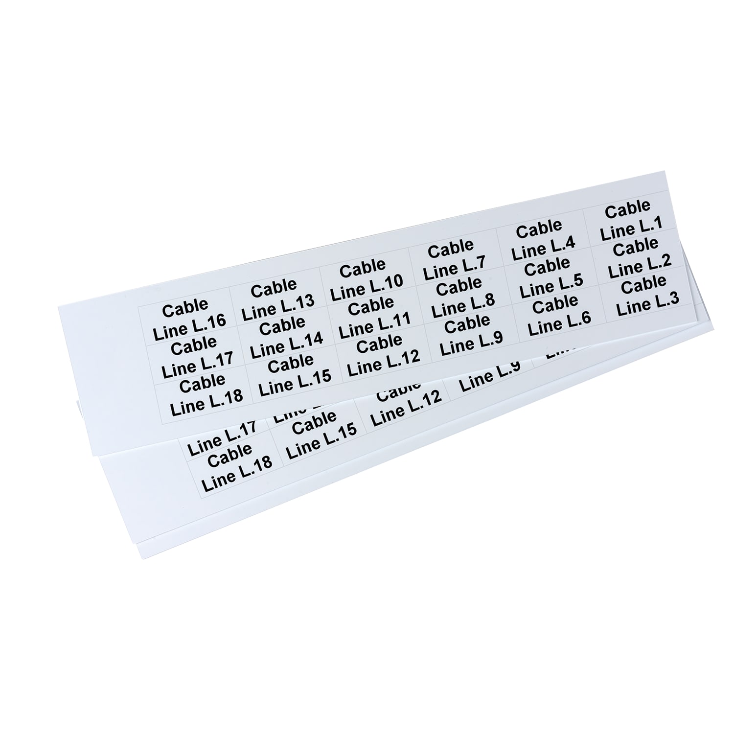 GRAFOPLAST - Targhetta in PVC non adesiva Bianco 35x15mm - 198 pezzi