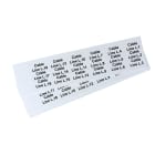 GRAFOPLAST - Targhetta in PVC non adesiva Bianco 35x15mm - 198 pezzi. Tessera adatta a tutti i tipi di siglatura a seconda del supporto scelto: tubetti fascettabili, binari, porta targhette eporta targhette per pulsanti.