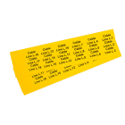 GRAFOPLAST - Targhetta in PVC non adesiva Giallo 35x15mm - 198 pezzi.  Tessera adatta a tutti i tipi di siglatura a seconda del supporto scelto: tubetti fascettabili, binari, porta targhette eporta targhette per pulsanti.