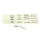 GRAFOPLAST - Targhetta in PVC non adesiva Fluorescente 50x15 mm - 132 pezzi. Tessera adatta a tutti i tipi di siglatura a seconda del supporto scelto: tubetti fascettabili, binari, porta targhette e porta targhette per pulsanti.