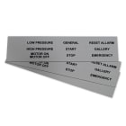 GRAFOPLAST - Targhetta in PVC non adesiva Metal 67x15 mm - 99 pezzi. Tessera adatta a tutti i tipi di siglatura a seconda del supporto scelto: tubetti fascettabili, binari, porta targhetteeporta targhette per pulsanti.