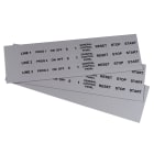 GRAFOPLAST - Targhetta in PVC non adesivo Metal 27x18 mm confezione da 288 pezzi. Tessera adatta a tutti i tipi di siglatura a seconda del supporto scelto: tubetti fascettabili, binari, portatarghette e porta targhette per pulsanti.
