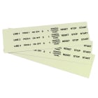 GRAFOPLAST - Targhetta in PVC non adesiva Fluorescente 27x18 mm - 288 pezzi. Tessera adatta a tutti i tipi di siglatura a seconda del supporto scelto: tubetti fascettabili, binari, porta targhette e porta targhette per pulsanti.