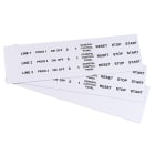 GRAFOPLAST - Targhetta in PVC non adesivo Bianco 27x18 mm confezione da 288 pezzi. Tessera adatta a tutti i tipi di siglatura a seconda del supporto scelto: tubetti fascettabili, binari, portatarghette e porta targhette per pulsanti.