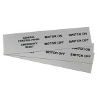 GRAFOPLAST - Targhetta in PVC non adesiva Metal 67x20 mm - 132 pezzi. Tessera adatta a tutti i tipi di siglatura a seconda del supporto scelto: tubetti fascettabili, binari, porta targhette eporta targhette per pulsanti.