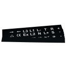 GRAFOPLAST - Targhetta in PVC non adesiva Nero 27x27 mm - 288 pezzi. Tessera adatta a tutti i tipi di siglatura a seconda del supporto scelto: tubetti fascettabili, binari, porta targhette eporta targhette per pulsanti.
