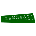 GRAFOPLAST - Targhetta in PVC non adesiva Verde 27x27 mm - 288 pezzi.  Tessera adatta a tutti i tipi di siglatura a seconda del supporto scelto: tubetti fascettabili, binari, porta targhette eporta targhette per pulsanti.