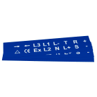 GRAFOPLAST - Targhetta in PVC non adesiva Blu 27x27 mm - 288 pezzi. Tessera adatta a tutti i tipi di siglatura a seconda del supporto scelto: tubetti fascettabili, binari, porta targhette eporta targhette per pulsanti.