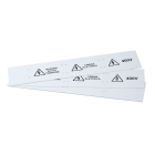 GRAFOPLAST - Targa Quadro non adesiva in PVC Bianco 70x30 mm - 33 pezzi. Targa identificativa per esterno quadro. Garantisce qualitè e durata nel tempo
