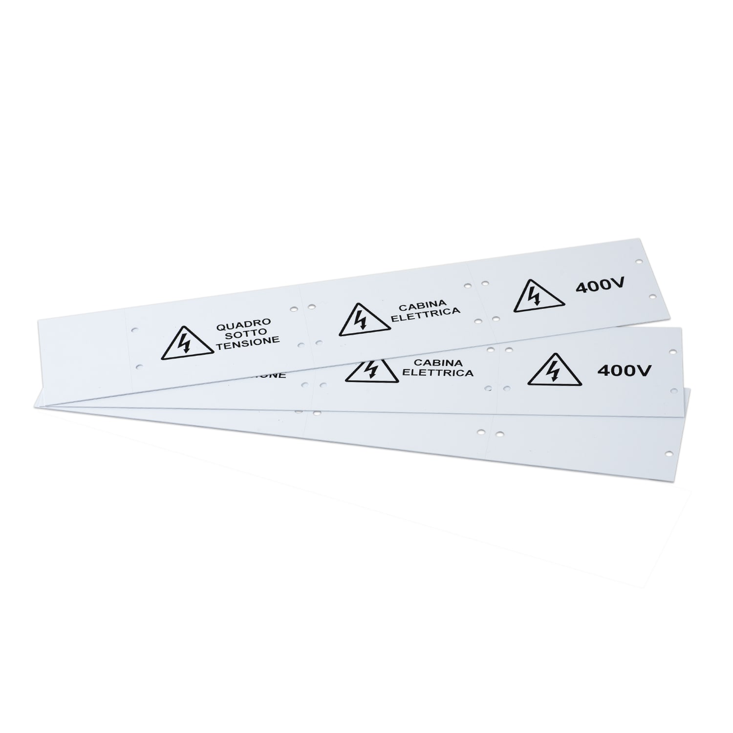 GRAFOPLAST - Targa Quadro non adesiva in PVC Bianco 70x30 mm - 33 pezzi. Targa identificativa per esterno quadro. Garantisce qualitè e durata nel tempo