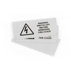 GRAFOPLAST - Targa Forata Bianco LUX non adesiva 90x40 mm in policarbonato 15 pezzi. Targa rigida per la siglatura dell'esterno quadro