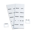 GRAFOPLAST - Targhetta Pulsanti in PVC non adesivo Bianco 40x30 mm foro  diametro22,5 mm confezione da 440 pezzi.  Studiata per i diversi modelli di pulsantiere; adesive o ad incastro sul pulsante EVO404W