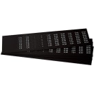 GRAFOPLAST - Targhetta in PVC adesiva Nero 20x7 mm - 1260 pezzi. Si applica ovunque, interno ed esterno quadro grazie all'adesivo posto sul retro