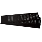 GRAFOPLAST - Targhetta in PVC adesiva Nero 20x7 mm - 1260 pezzi
