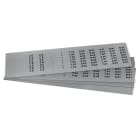 GRAFOPLAST - Targhetta adesiva in PVC Metal 20x7 mm 1260 pezzi. Si applica ovunque, interno ed esterno quadro grazie all'adesivo posto sul retro