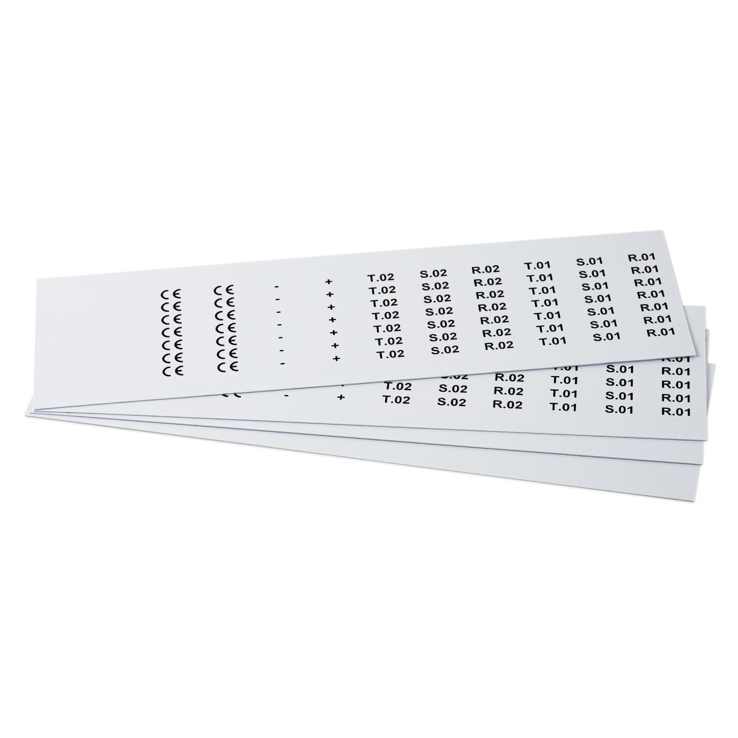 GRAFOPLAST - Targhetta in PVC adesiva Bianco 20x7 mm confezione da 1260 pezzi. Si applica ovunque, interno ed esterno quadro grazie all'adesivo posto sul retro