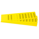 GRAFOPLAST - Targhetta in PVC adesiva Giallo 20x7 mm confezione da 1260 pezzi.  Si applica ovunque, interno ed esterno quadro grazie all'adesivo posto sul retro EVO40720Y