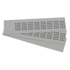 GRAFOPLAST - Targhetta in PVC adesiva Metal 25x7 mm - confezione da 880 pezzi. Si applica ovunque, interno ed esterno quadro grazie all'adesivo posto sul retro